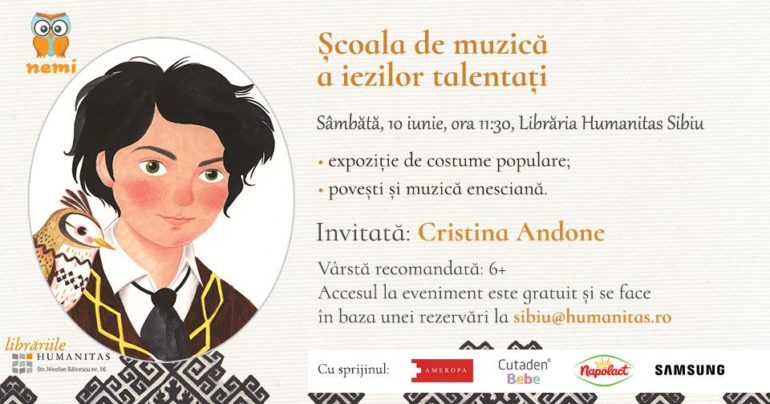 Atelier & jocuri muzicale cu Cristina Andone și Editura Nemi